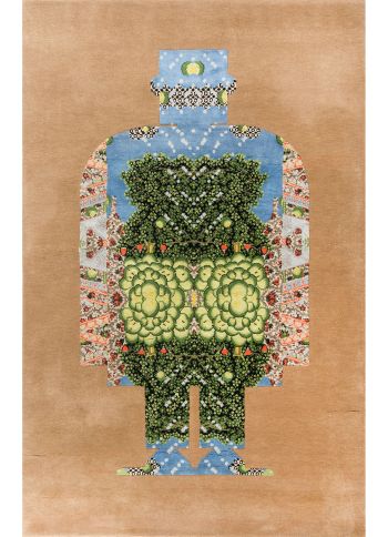 handgeknüpfter Orienteppich Eterno-Princess Pea aus Indien Maß 180x120 cm